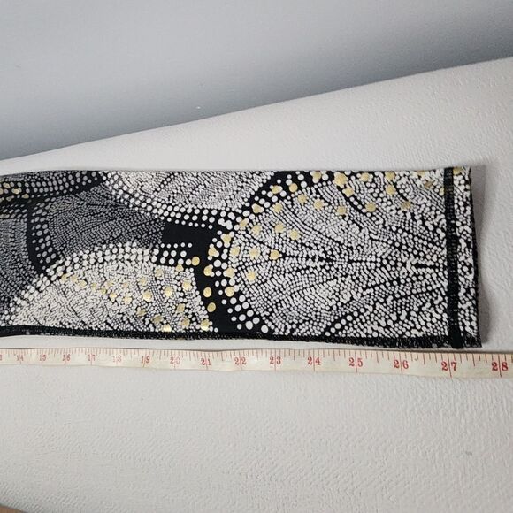 Fabletics Salar Foiled Flurry Mid Rise Full Length Leggings Active Gym Medium - Picture 3 of 4